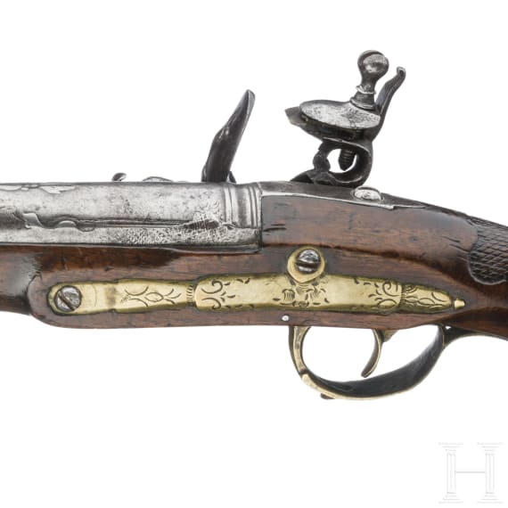 Lange Steinschlosspistole, Frankreich, um 1760