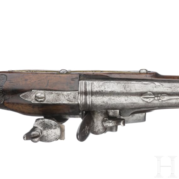 Lange Steinschlosspistole, Frankreich, um 1760