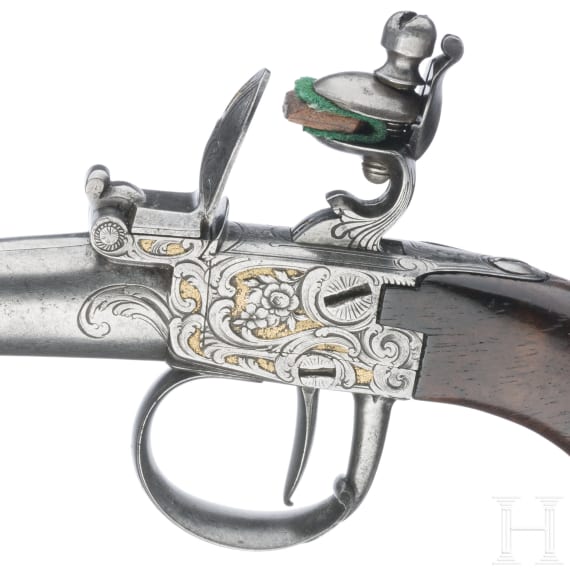 Ein Paar Steinschlossterzerole, deutsch, um 1780