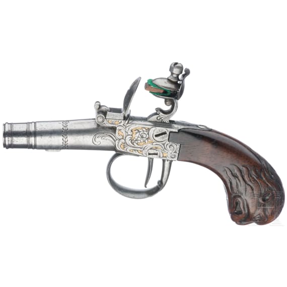 Ein Paar Steinschlossterzerole, deutsch, um 1780