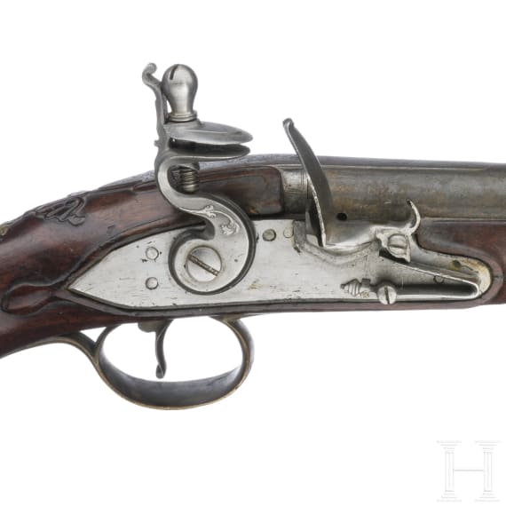 Steinschlosspistole, deutsch, um 1780
