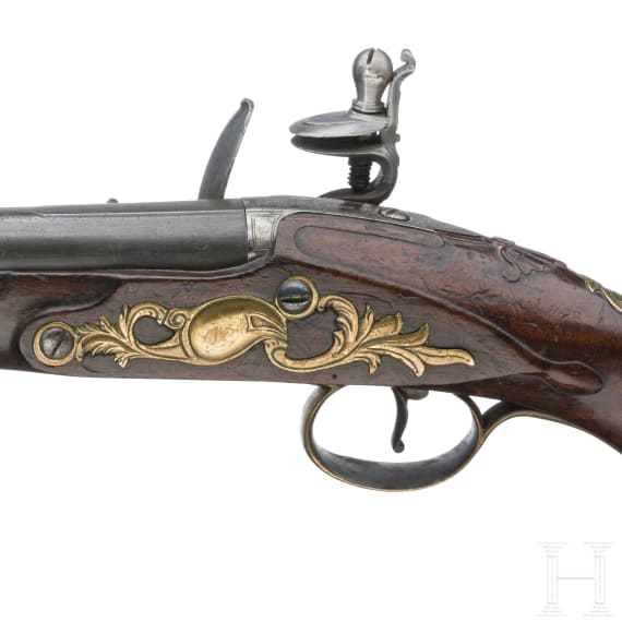 Steinschlosspistole, deutsch, um 1780