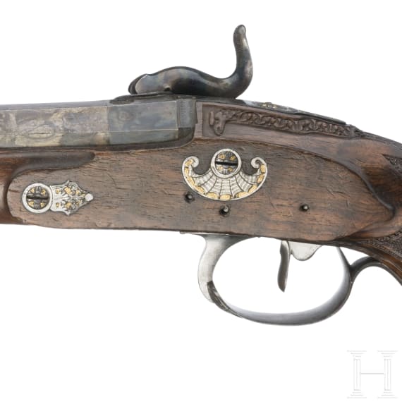 Luxus-Perkussionspistole, Italien oder Frankreich, um 1810