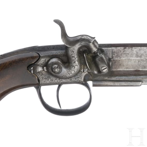 Reisepistole, John Blanch & Son, London, um 1840