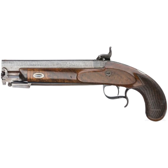 Perkussionspistole mit Springbajonett, Alexander Martin in Glasgow, um 1840