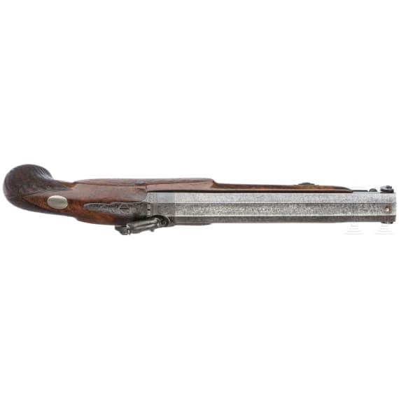 Perkussionspistole mit Springbajonett, Alexander Martin in Glasgow, um 1840