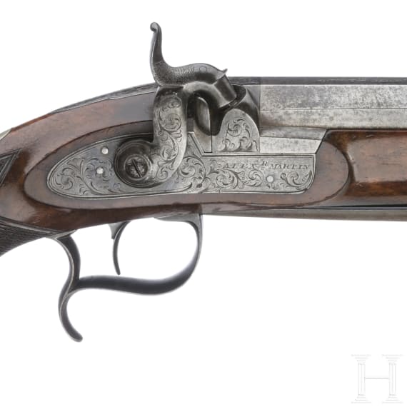 Perkussionspistole mit Springbajonett, Alexander Martin in Glasgow, um 1840