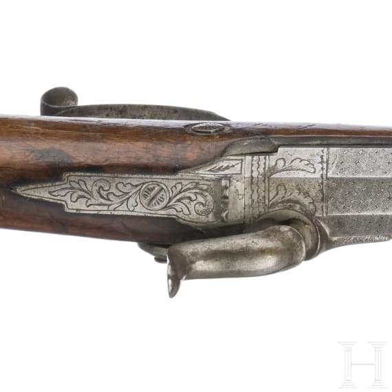 Ein Paar Perkussionspistolen, Belgien, um 1840