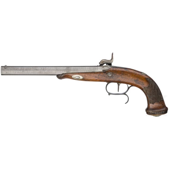 Ein Paar Perkussionspistolen, Belgien, um 1840