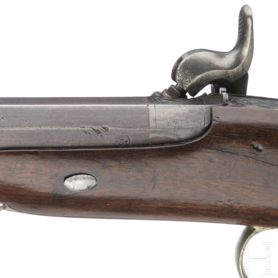 Perkussionspistole im Kasten, L&uuml;ttich, um 1840