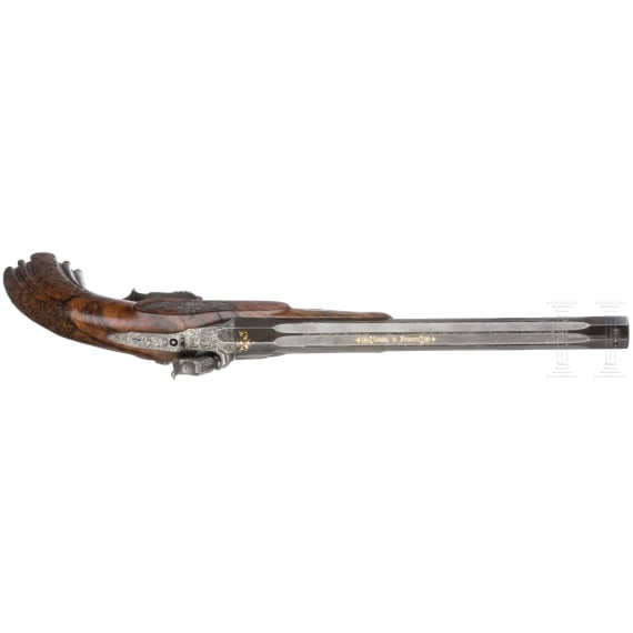 Luxus-Perkussions-Scheibenpistole, Nowotny in Leitmeritz, um 1840/50