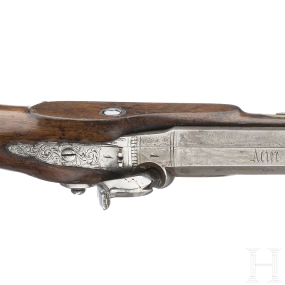 Ein Paar Perkussionspistolen im Kasten, wohl Belgien, um 1850