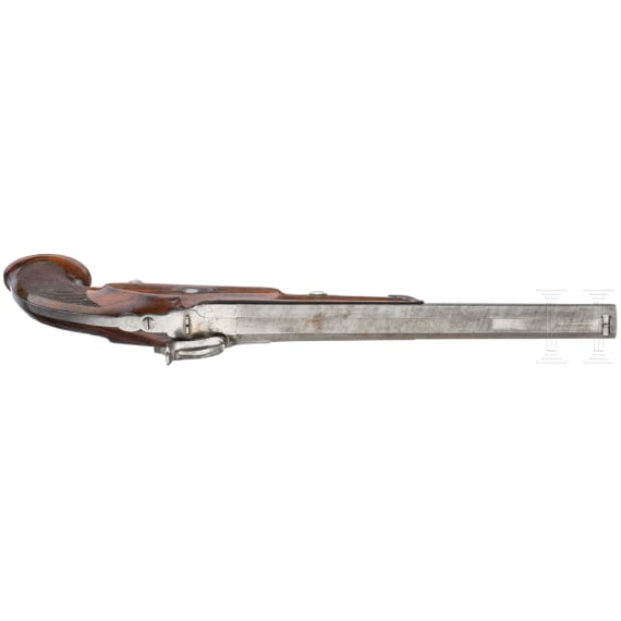 Ein Paar Perkussionspistolen im Kasten, Romain Schaller in Fribourg, um 1850