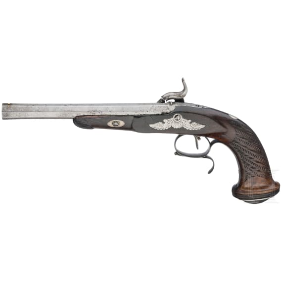 Perkussionspistole, Frankreich, um 1850