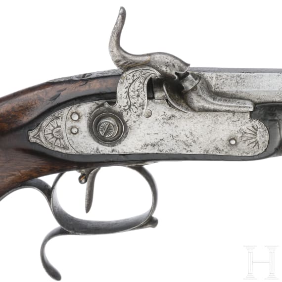 Perkussionspistole, Frankreich, um 1850