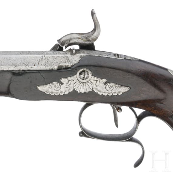 Perkussionspistole, Frankreich, um 1850