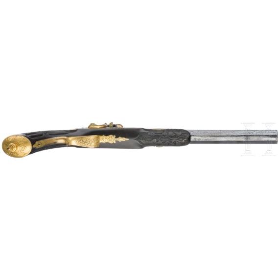 Luxus-Perkussionspistolen mit zugeh&ouml;rigem Kasten, F. P. Geerinckx Nachfolge, Paris, um 1850/60
