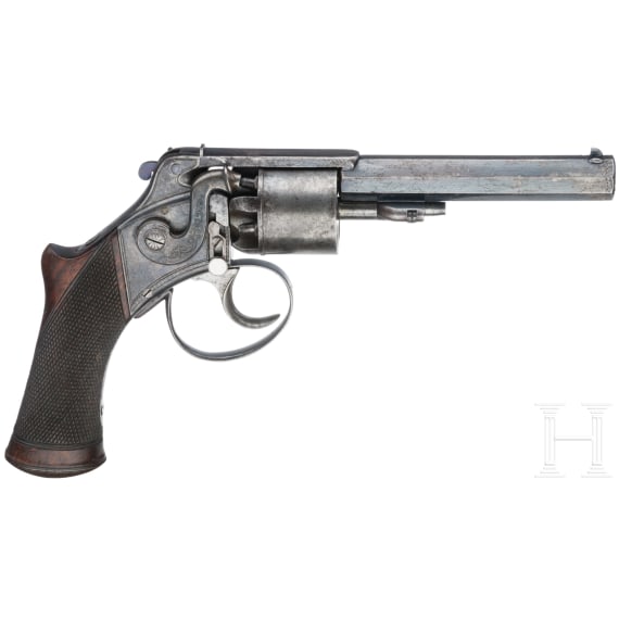 Perkussionsrevolver Westley Richards, im Kasten, um 1850