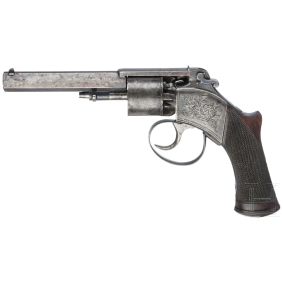 Perkussionsrevolver Westley Richards, im Kasten, um 1850