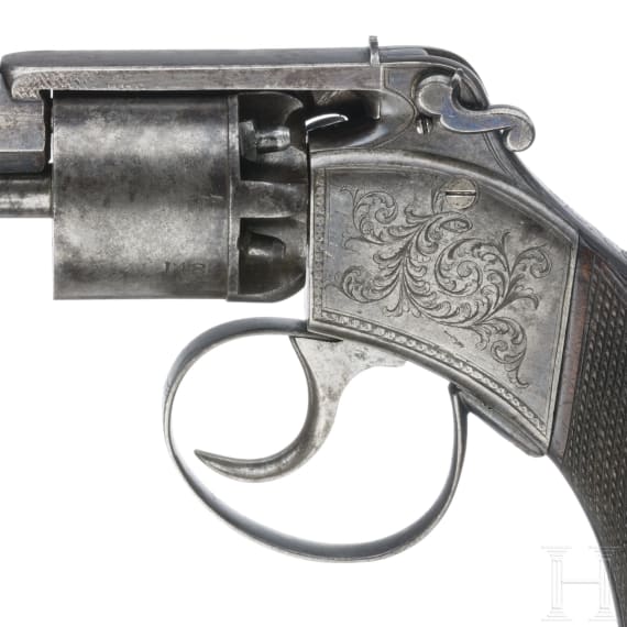 Perkussionsrevolver Westley Richards, im Kasten, um 1850