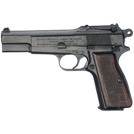 FN, Mod. HP 35 "Capitan", mit Anschlagbrett