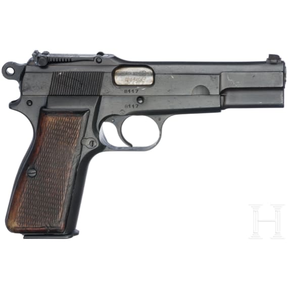 FN, Mod. HP 35 "Capitan", mit Anschlagbrett