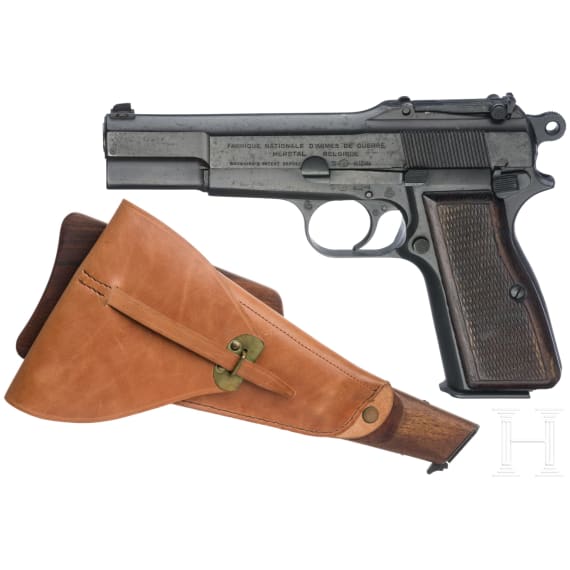 FN, Mod. HP 35 "Capitan", mit Anschlagbrett