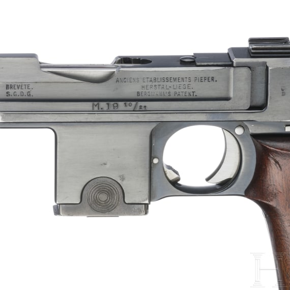 Bergmann Mod. 1910/21, mit Tasche