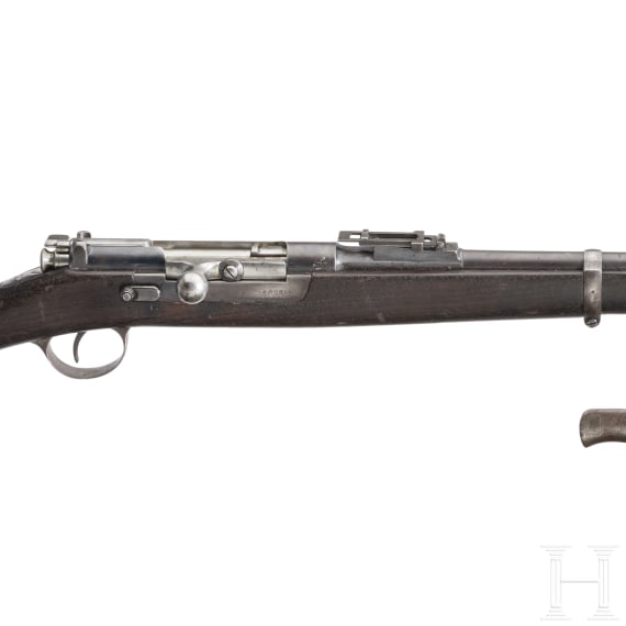 Kropatschek Mod. 1886, OE.W.F.G. Steyr, mit Seitengewehr