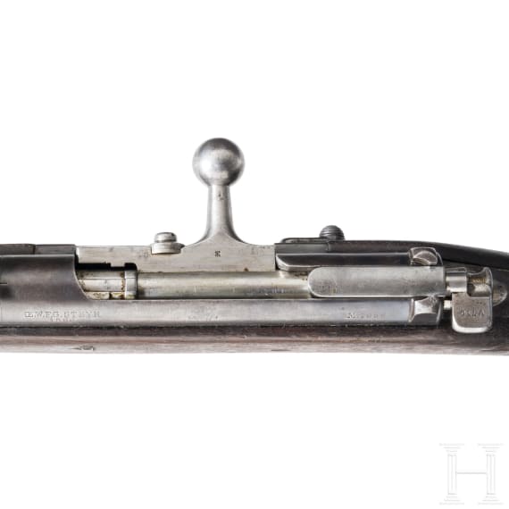 Kropatschek Mod. 1886, OE.W.F.G. Steyr, mit Seitengewehr