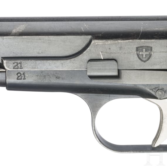 Pistole W+F 43, Versuch Schweiz 1944/45