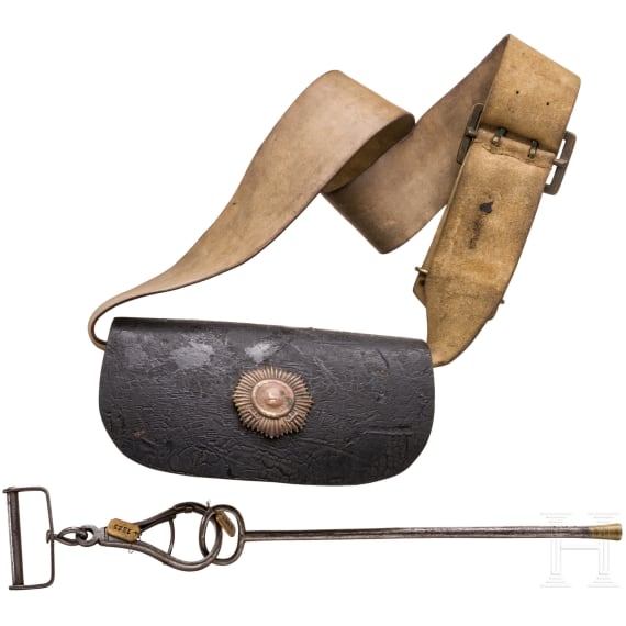 Ein Paar gezogene Kolbenpistolen M 1818/43 mit Anschlagschaft und Zubeh&ouml;r
