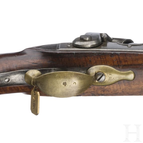 Ein Paar gezogene Kolbenpistolen M 1818/43 mit Anschlagschaft und Zubeh&ouml;r