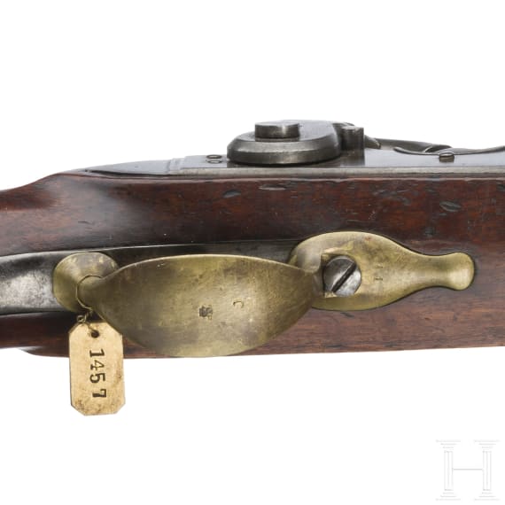 Ein Paar gezogene Kolbenpistolen M 1818/43 mit Anschlagschaft und Zubeh&ouml;r