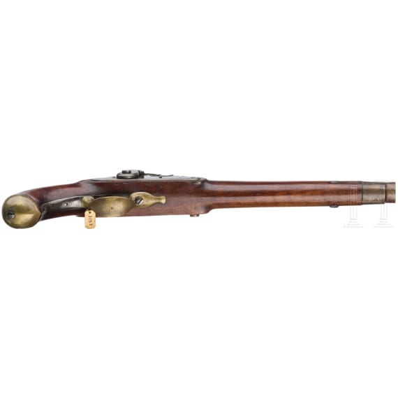 Ein Paar gezogene Kolbenpistolen M 1818/43 mit Anschlagschaft und Zubeh&ouml;r