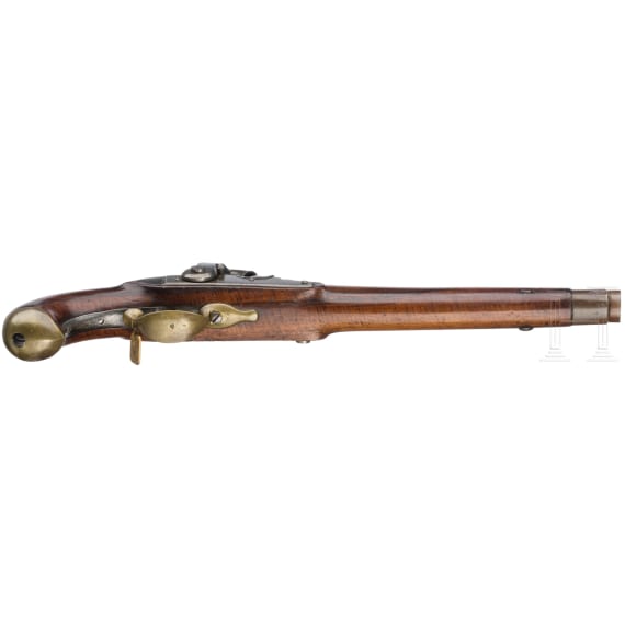Ein Paar gezogene Kolbenpistolen M 1818/43 mit Anschlagschaft und Zubeh&ouml;r