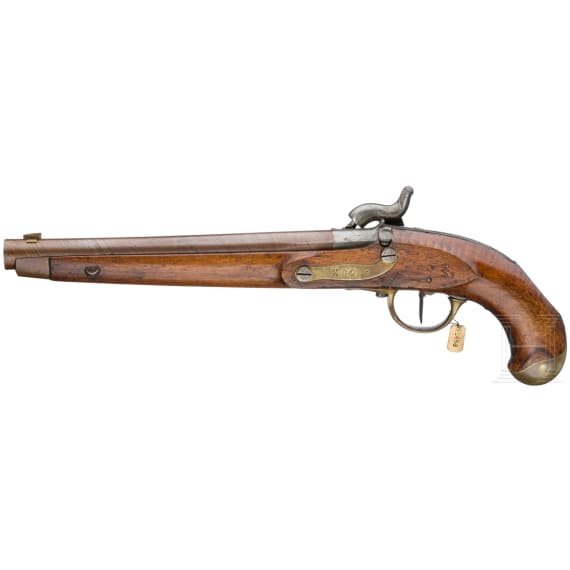 Ein Paar gezogene Kolbenpistolen M 1818/43 mit Anschlagschaft und Zubeh&ouml;r