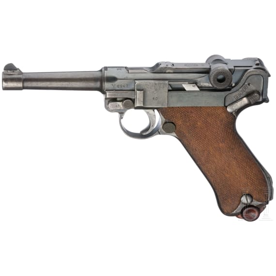 Pistole 08, DWM, 1914, in Tasche