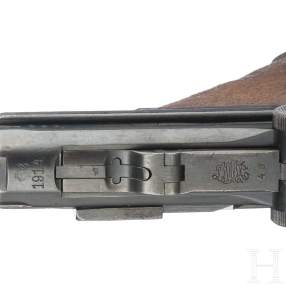 Pistole 08, DWM, 1914, in Tasche