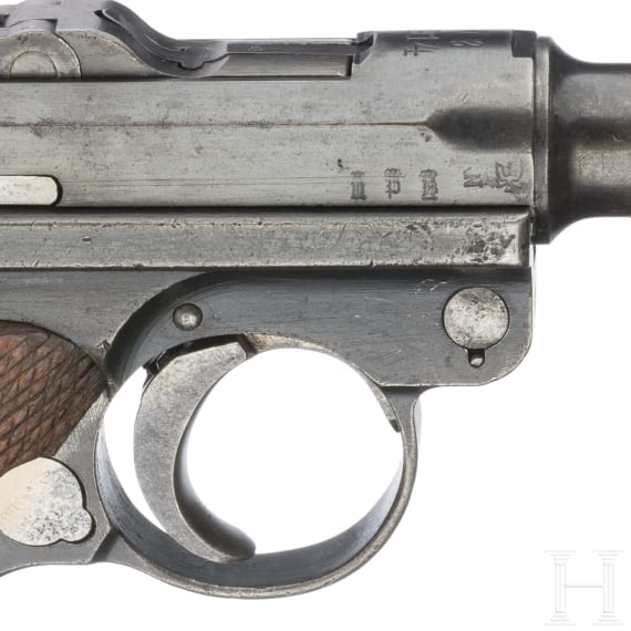 Pistole 08, DWM, 1914, in Tasche