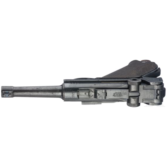 Pistole 08 DWM, 1917, mit Holster
