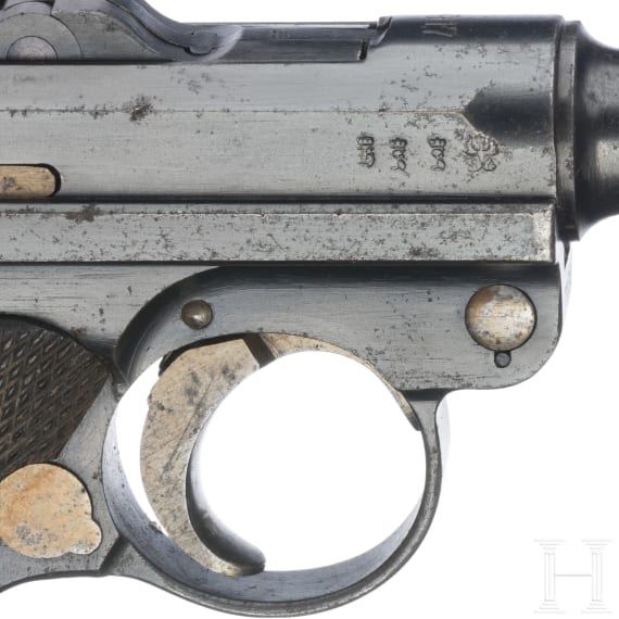 Pistole 08 DWM, 1917, mit Holster