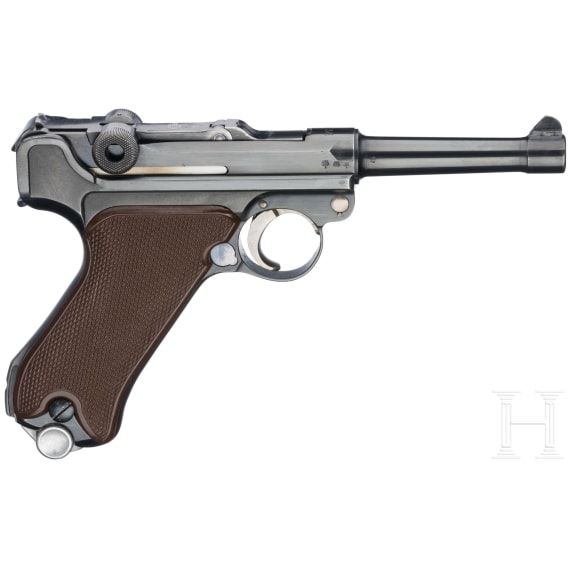 Pistole 08, Krieghoff, 1936, mit Luftwaffen-Koffertasche