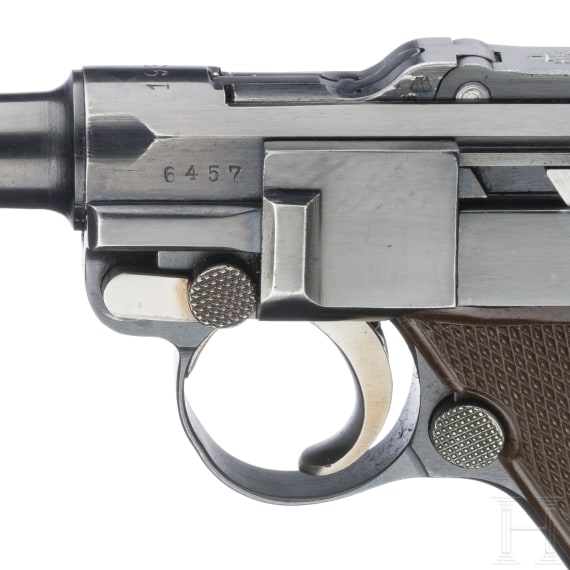 Pistole 08, Krieghoff, 1936, mit Luftwaffen-Koffertasche