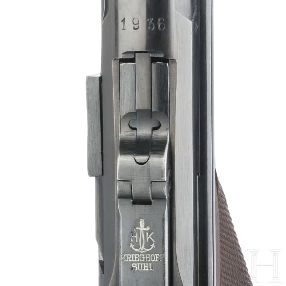 Pistole 08, Krieghoff, 1936, mit Luftwaffen-Koffertasche