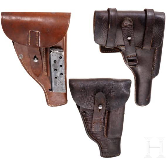 Drei Pistolentaschen, deutsch