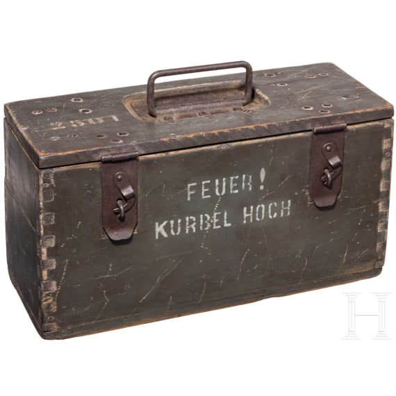 Zwei Gurttrommeln zum MG 08/15 im Transportkasten