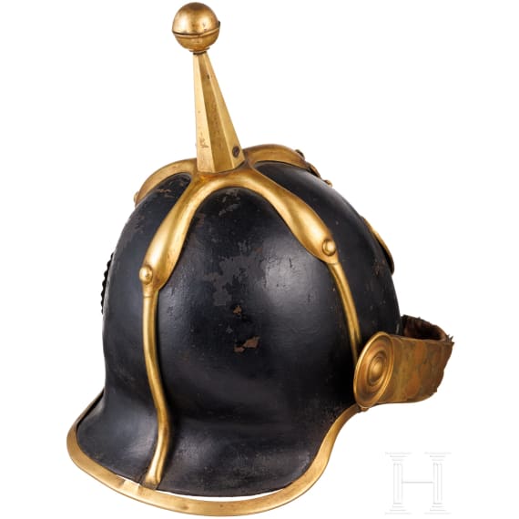 A helmet for members of the "Guardia Civica Pontificia" from the pontificate Pius IX (1846-78)