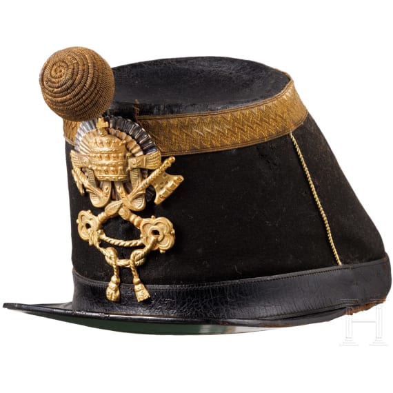 A cap of a non-commissioned officer of the Papal Infantry, circa 1860