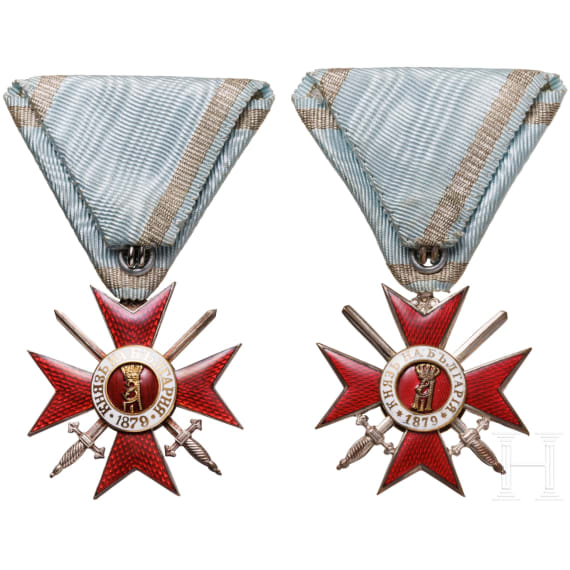 Two Military Orders "For Bravery", Cross 4th Class, grade two, 3rd pattern (1915 - 1918), in award case